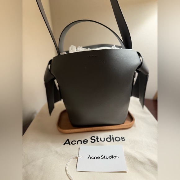 Acne Studios Musubi Mini Bag Shoulder Bag Grey - Picture 1 of 13